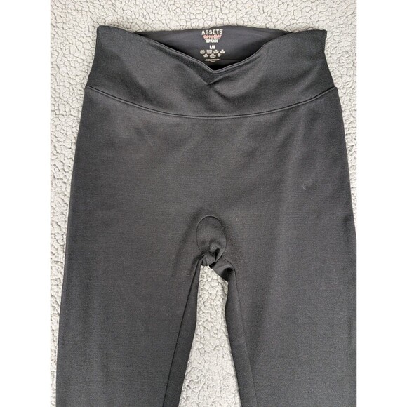 Assets by Spanx Women's Ponte Shaping Leggings - Black, Large Size Stretch - Picture 3 of 7